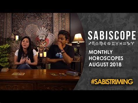 Sabiscope Monthly Horoscopes August 2018 Video Dailymotion