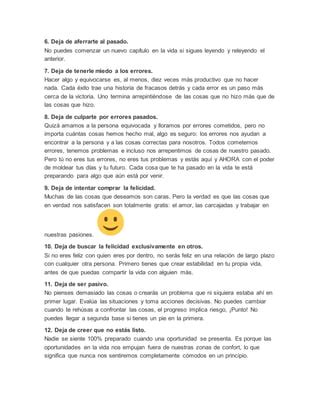 30 Cosas Que Debes Dejar De Hacerte A Ti Mismo PDF