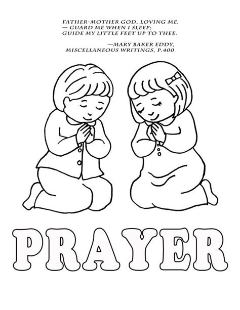 Praying Coloring Pages Preschool Coloring Pages