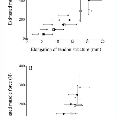 The Relationship Between The Estimated Muscle Force And Elongation Of