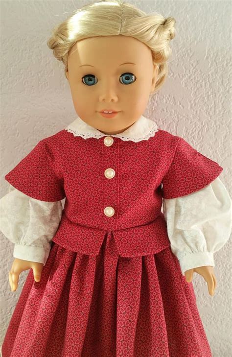 American Girl Or 18 Inch Doll Historical 1850s Dress And Etsy