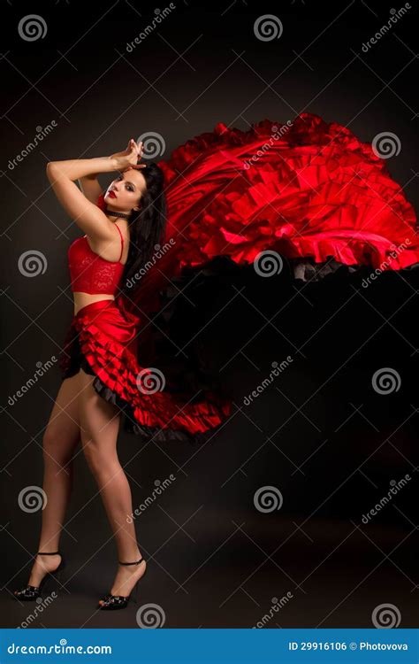 Madame Dans Le Flamenco Gitan De Danse De Costume Photo Stock Image