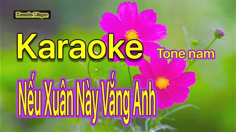 Karaoke N U Xu N N Y V Ng Anh Tone Nam Karaokelanpro Youtube