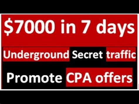 In Days Hack Cpa Marketing For Beginners Method Earn Money