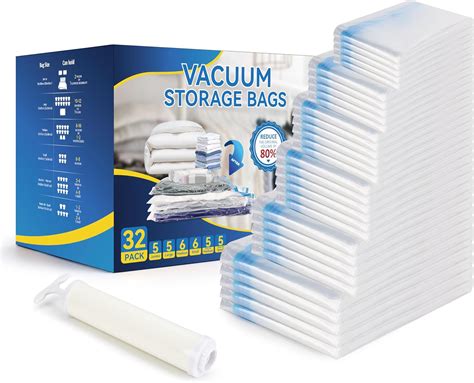 Amazon 32 Pack Vacuum Storage Bags 5 Jumbo 5 Large 6 Medium 6