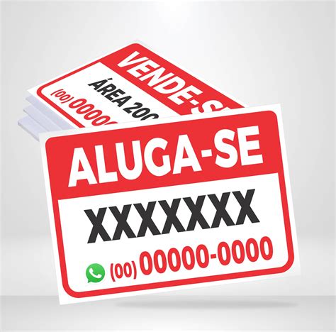 Placa Aluga Se X Cm Kradesivos