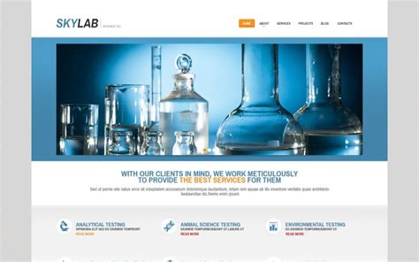 Multi-Purpose Chem Lab WordPress Theme - TemplateMonster