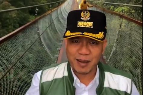 Kabupaten Bandung Miliki Jembatan Gantung Yang Diklaim Terpanjang Di