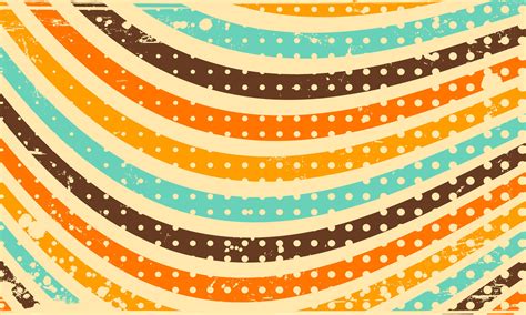 Abstract Vintage Retro 60s 70s Aesthetic Wavy Pattern Background With