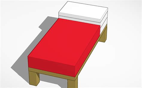 3d Design Minecraft Bed Tinkercad