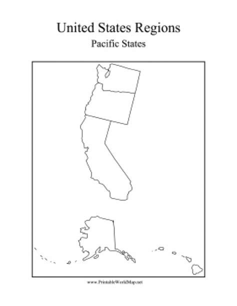 Pacific States Map Within Pacific States Map - Printable Map