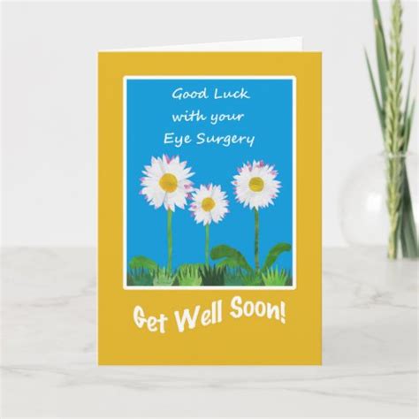 Eye Surgery Get Well Cards Well Wishes Cards Zazzle