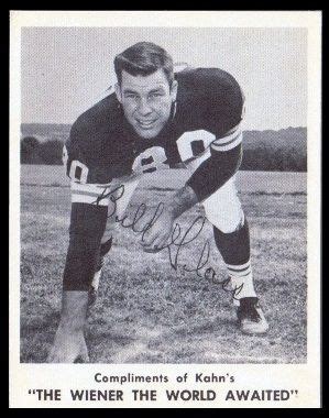 Bill Glass 1963 Kahns 24 Football Cards Football Cleveland