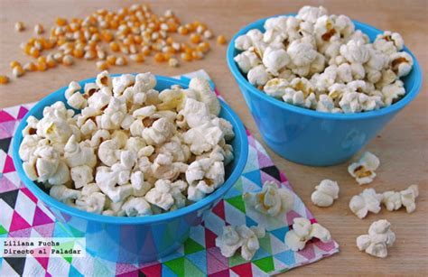 Palomitas de maíz caseras Receta de cocina fácil sencilla y deliciosa