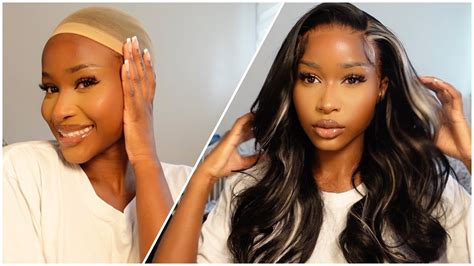 START TO FINISH WIG TRANSFORMATION Grey Highlighted Frontal Yolissa