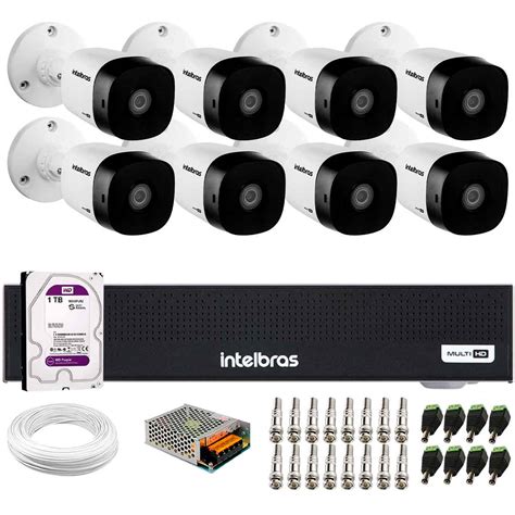 Kit C Meras Intelbras Vhd B Full Hd P Bullet Vis O Noturna