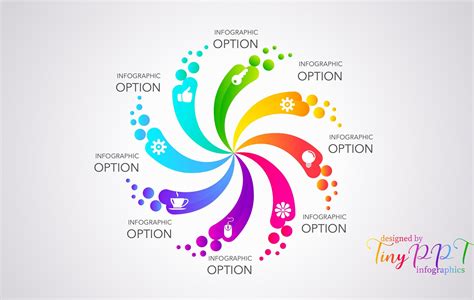 Pie Circle Chart Infographic Process