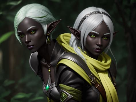 Convert K Solo Female Drow Elf Adventurer Black Skin