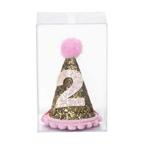 Birthday Party Hat Gold Glitter Project Nursery