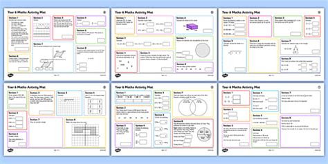 Sats Survival Year 6 Summer 1 Maths Revision Activity Mats