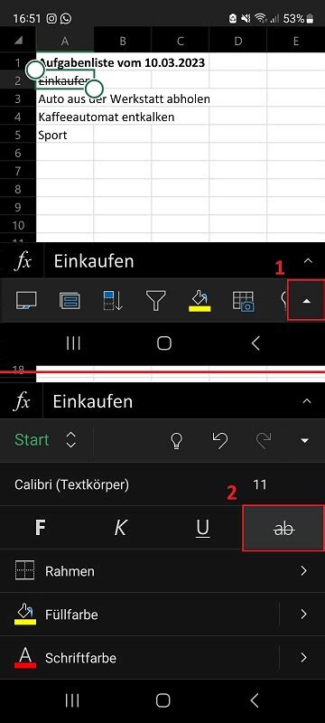 ᐅ Text und Zahlen in Excel durchstreichen Anleitungen Tipps