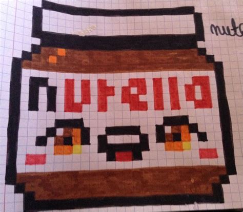 Pixel Art Pot De Nutella Id Es Et Designs Pour Vous Inspirer En