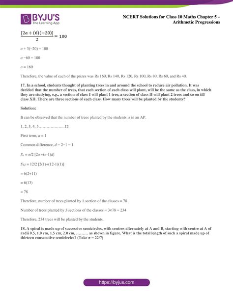 Ncert Solutions For Class 10 Maths Exercise 5 3 Chapter 5 Arithmetic Progressions