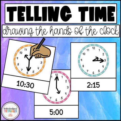 Telling Time Drawing The Hands Of The Clock