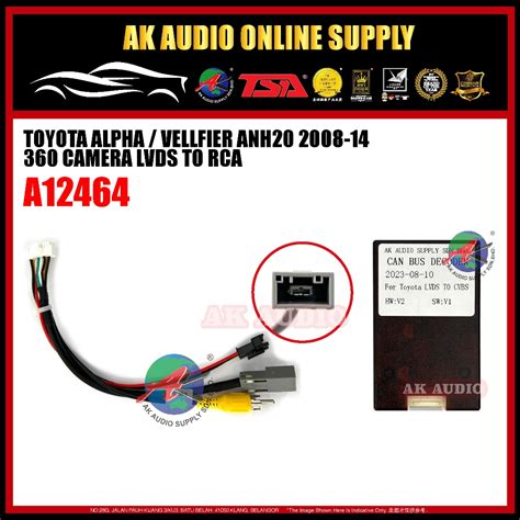 Toyota Alphard Vellfire 2008 2014 Interface Canbus Reverse AV Output