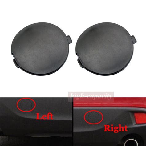 2x Rear Bumper Towing Tow Hook Eye Cover Caps Fit For 2014 2016 Mazda 3