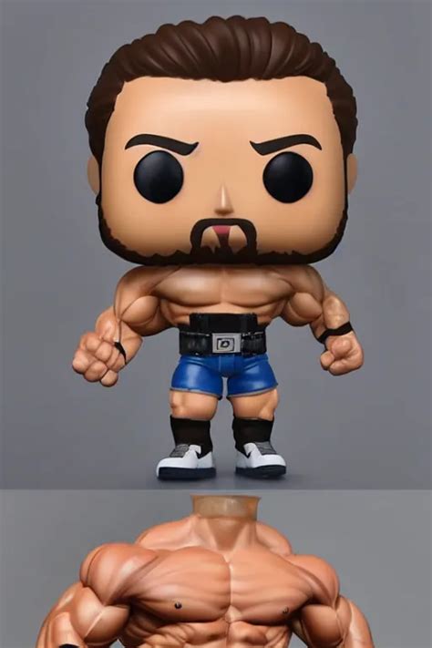 Muscular Funko Pop Photorealistic Highly Detailed Stable Diffusion