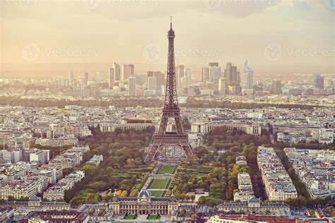 Vista Panor Mica De La Torre Eiffel En Par S Foto De Stock En