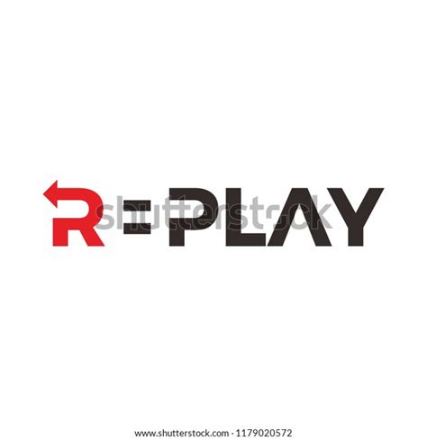 Replay Logo Text Stock Vector (Royalty Free) 1179020572 | Shutterstock