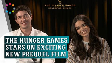 The Hunger Games Stars Rachel Zegler And Tom Blyth On New Prequel Youtube