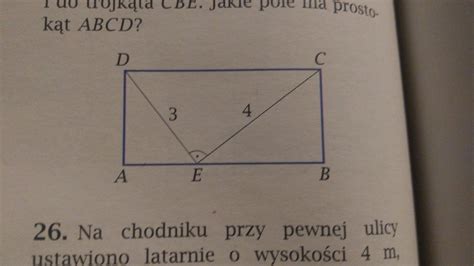 Czworok T Abcd Na Rysunku Poni Ej Jest Prostok Tem Uzasadnij E