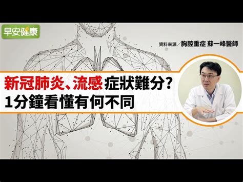 新型冠狀病毒，covid 19（武漢肺炎）與流感、感冒症狀的差異 耐美知識