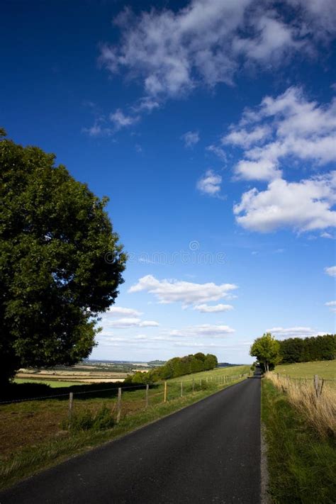 Single Lane Country Road And Farmland Stock Photo Image Of Road