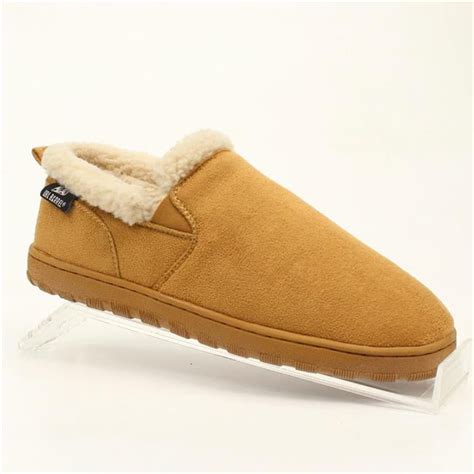 M&F Western Z5791808-09 Mens Fleece Lined Slip-On Slippers, Tan - Size ...