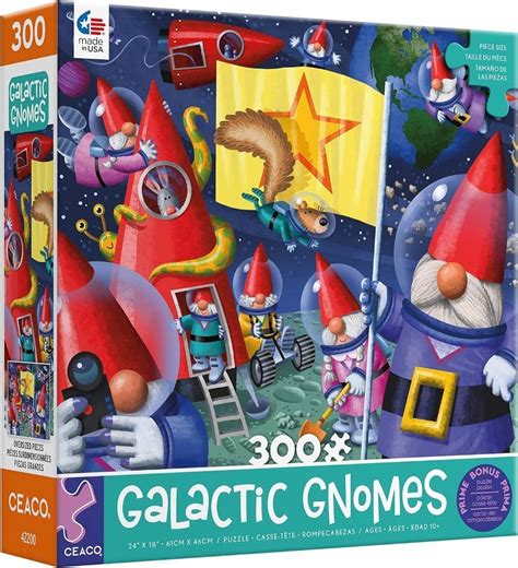 Ceaco Jigsaw Puzzle Galactic Gnomes Gnome Sweet Gnome Series