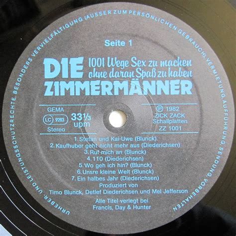 From A Northern Place Zimmermänner Wege Sex Zu Machen Ohne Daran Spaß Zu Haben LP