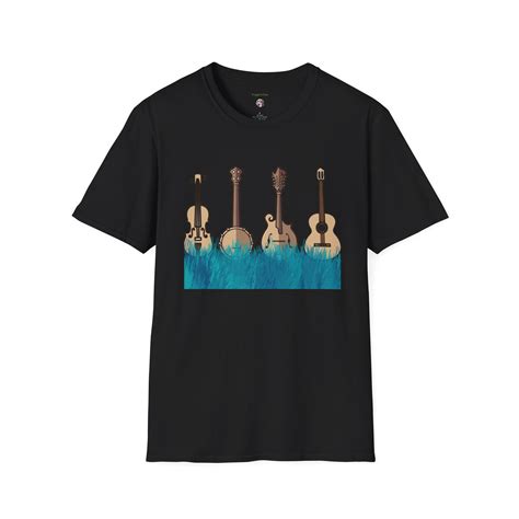 Bluegrass Shirt Blue Grass Instruments Shirt Music Shirt Hillbilly Music Shirt Mandolin