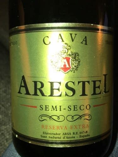 Arestel Cava Semi Seco Reserva Extra Brut Vivino Singapura