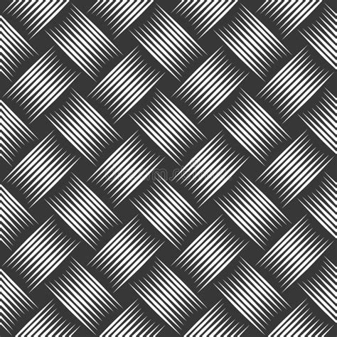 Weave Seamless Pattern Vector Linear Background With Woven Texture Textile Knitted Repeat