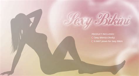 Sexy Bikini 3D Figure Assets Halcyone