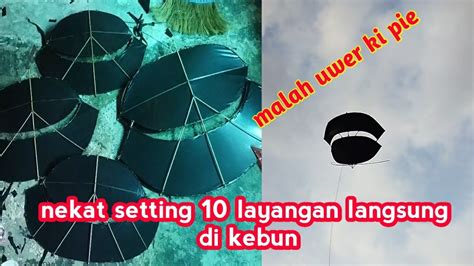 Layangan Pegon Mini Jengkal Cm Setting Di Pekarangan Banyak