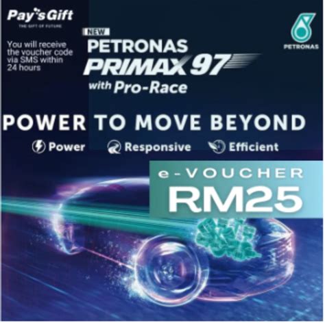 PETRONAS Primax97 With Pro Race RM25 Cash Voucher 90 Day Validity