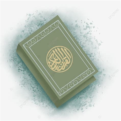 Holy Quran PNG Image, Green Holy Quran, Holy, Quran, Alquran PNG Image ...