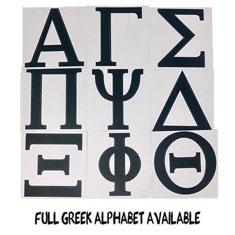 Greek Alphabet Letters