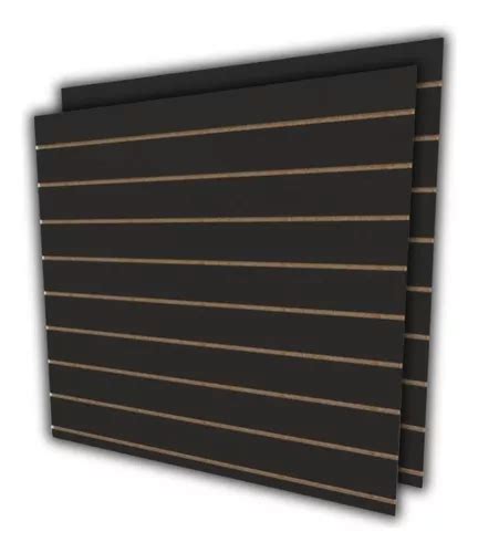 Painel Canelado Placa Mdf Canaletado Preto X Parcelamento Sem Juros