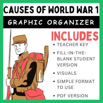 Causes Of Wwi Graphic Organizer Teaching Resources TPT